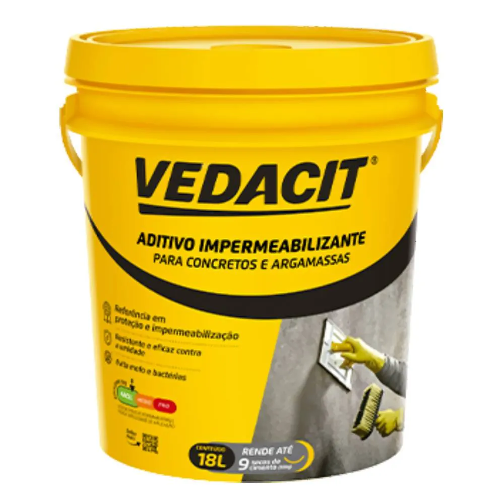 Vedacit Aditivo Impermeabilizante para Concretos e Argamassas 18 L
