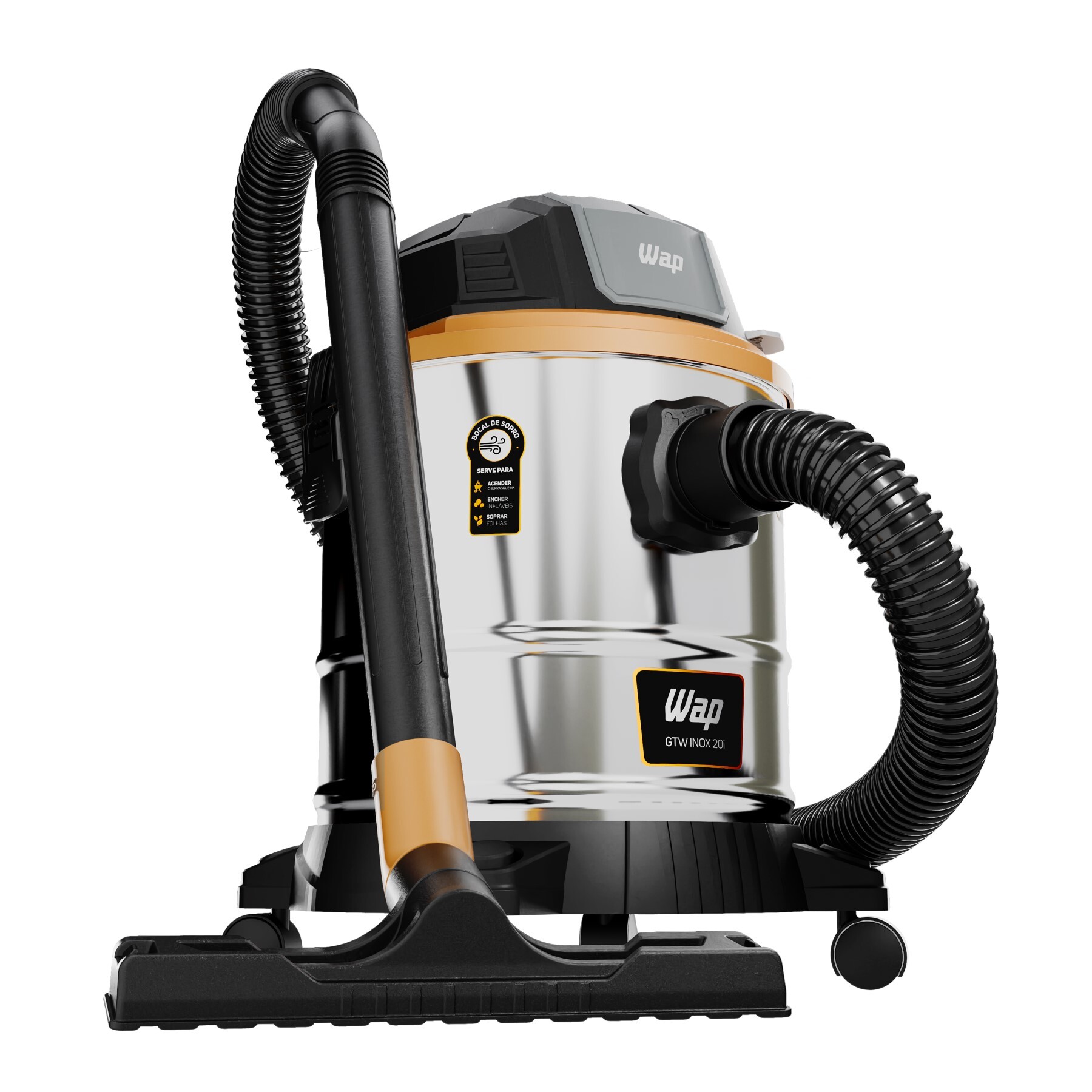 WAP GTW Inox 20i Aspirador de Pó e Água 1900 W 18,3 L 220 V